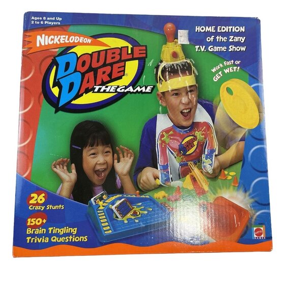 Vintage Nickelodeon Double Dare Game 2001 Mattel New Old Stock Sealed RARE u